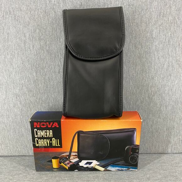 Vintage Nova Camera Carry-All Case Slim Belt Loop Shoulder Strap Open Box - Picture 1 of 6